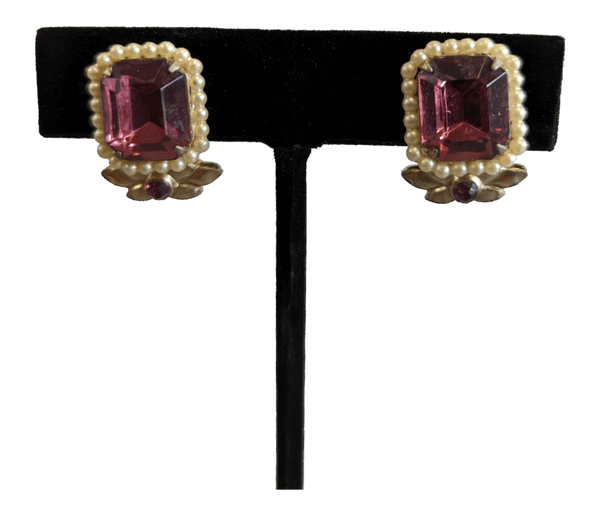 Antique Rhinestone Earrings Jewelry KW Consignment Inc. 25.00