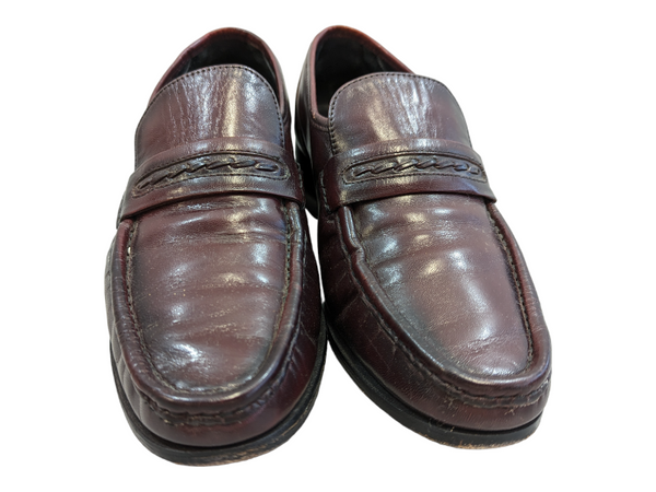 Burgundy Leather Penny Mens Slip-on KW Consignment Inc.
