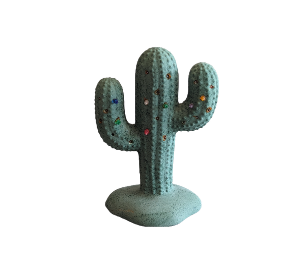 Multicolored Cactus Lamp, Works
