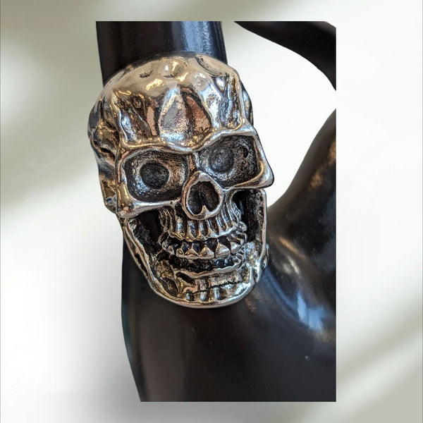 Stainless Steel Skull Ring Size 7.5