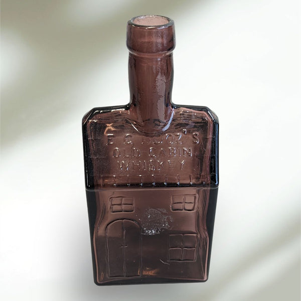 EG Booz 1840 Amber Glass Whiskey Decanter