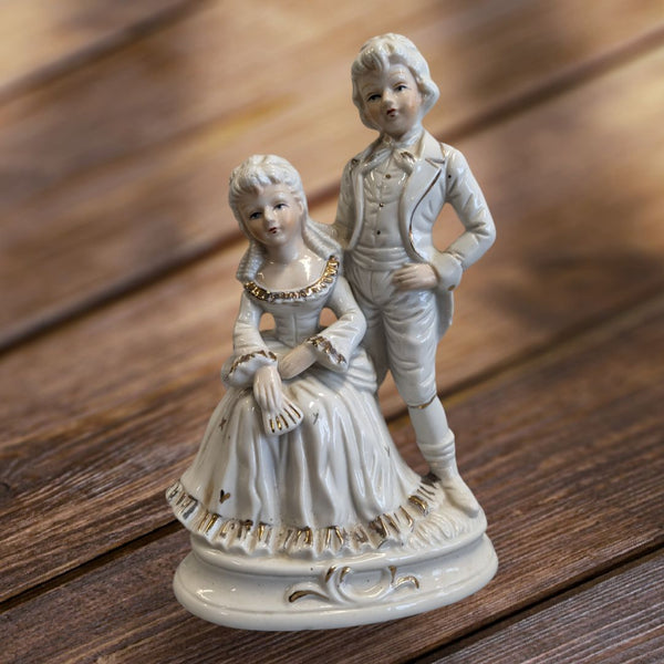 Porcelain Figurine of Woman and Man