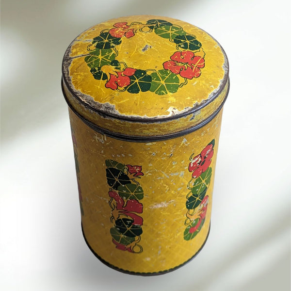 Vintage Tin with Lid, Made in Zaandam