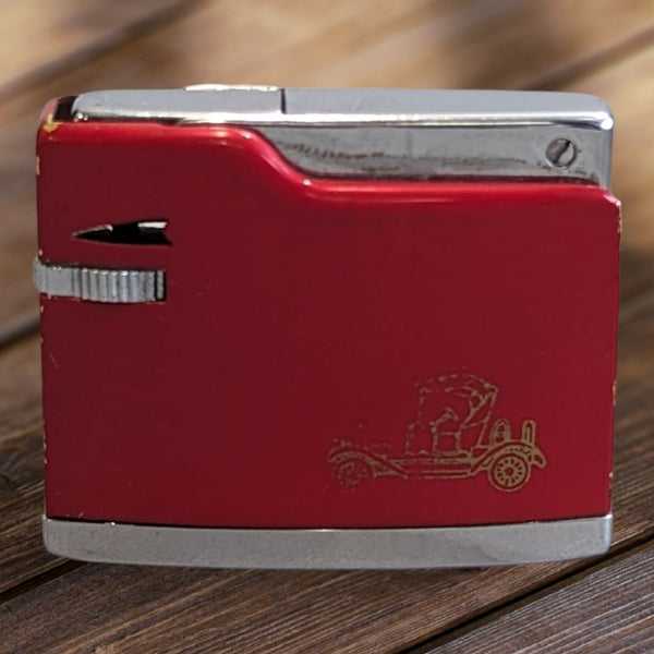 Vintage Red "POLKA" Lighter Mini Japan RARE