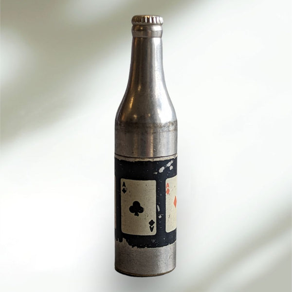 Vintage Four Aces Bottle Cigarette Lighter Made in Kem Co. Detroit, Michigan