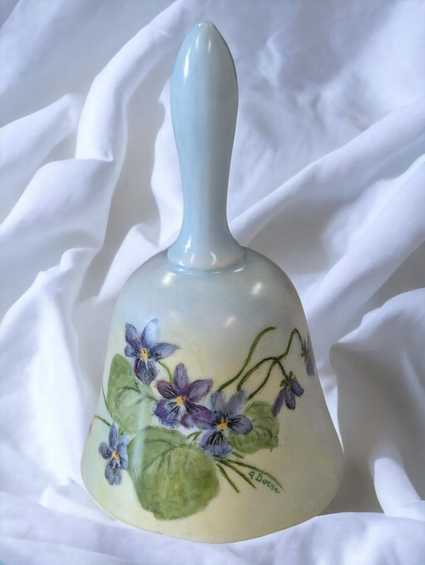 Vintage Porcelain Bell with flowers.