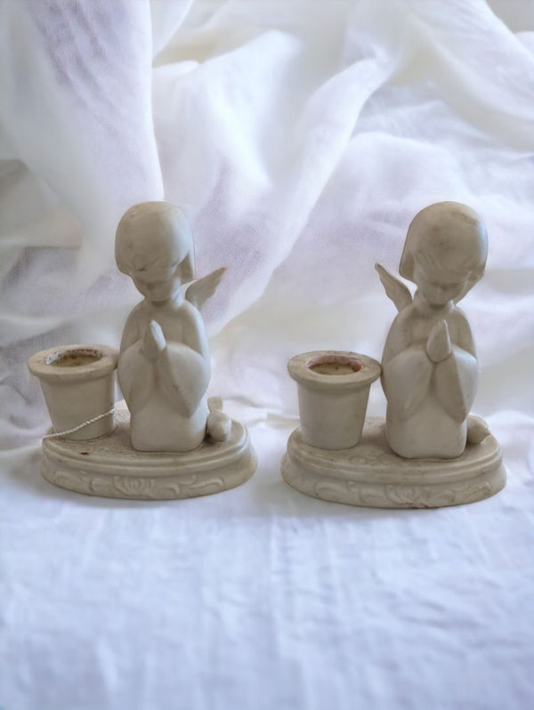 Vintage Set of Ceramic Candle Holders