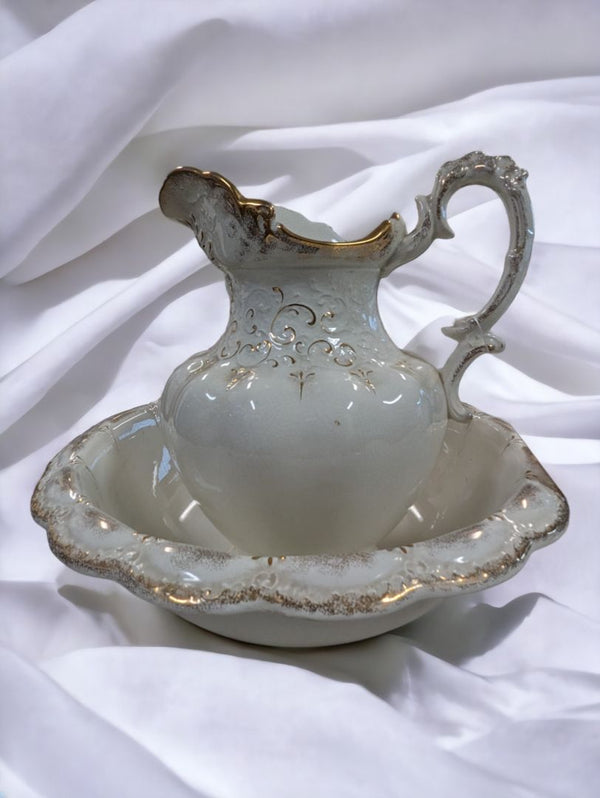Vintage Antique Victorian Semi-Vitreous Porcelain