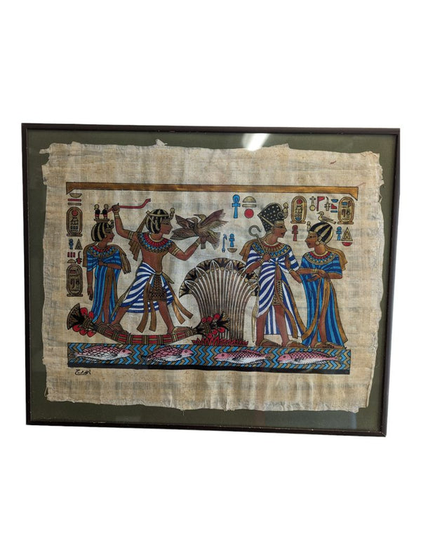 Antique Egyptian Hand Painted Watercolour