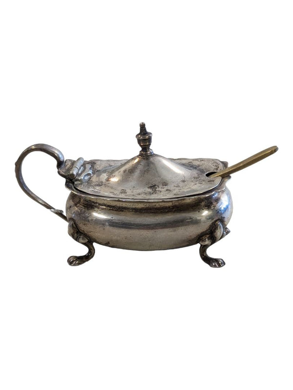 Antique English Silver Salt Pot
