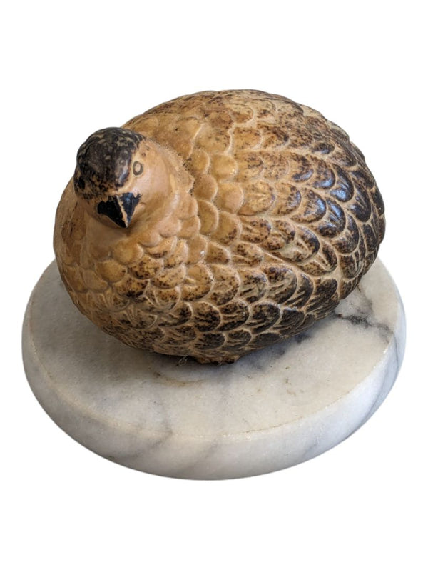 Vintage Scandinavian Ceramic Bird Figurine