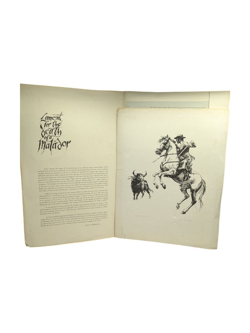 Lament for the Death of a Matador John Fulton (6 signed Lithographs)