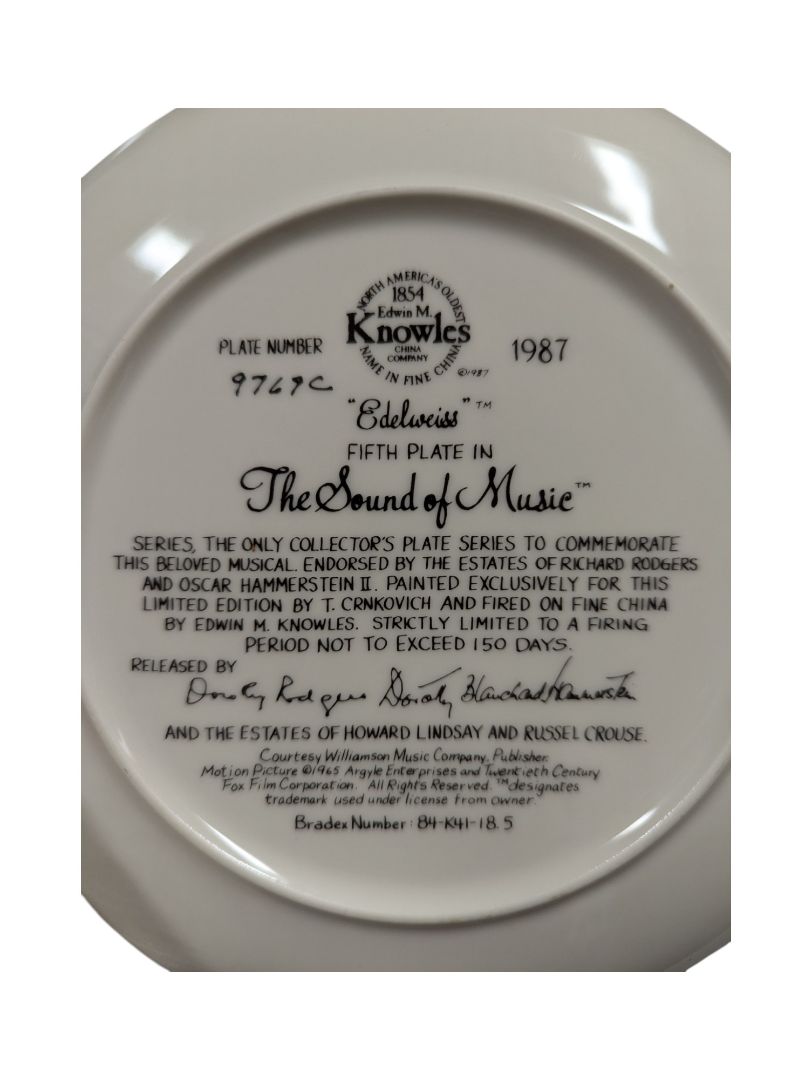 Collection of 8 The Sound of Music Plates