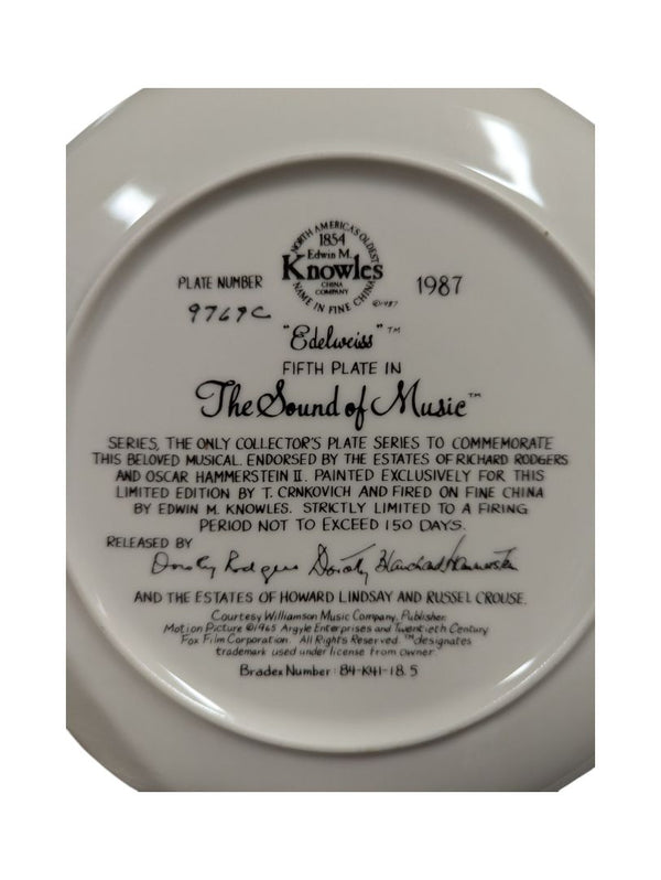 Collection of 8 The Sound of Music Plates