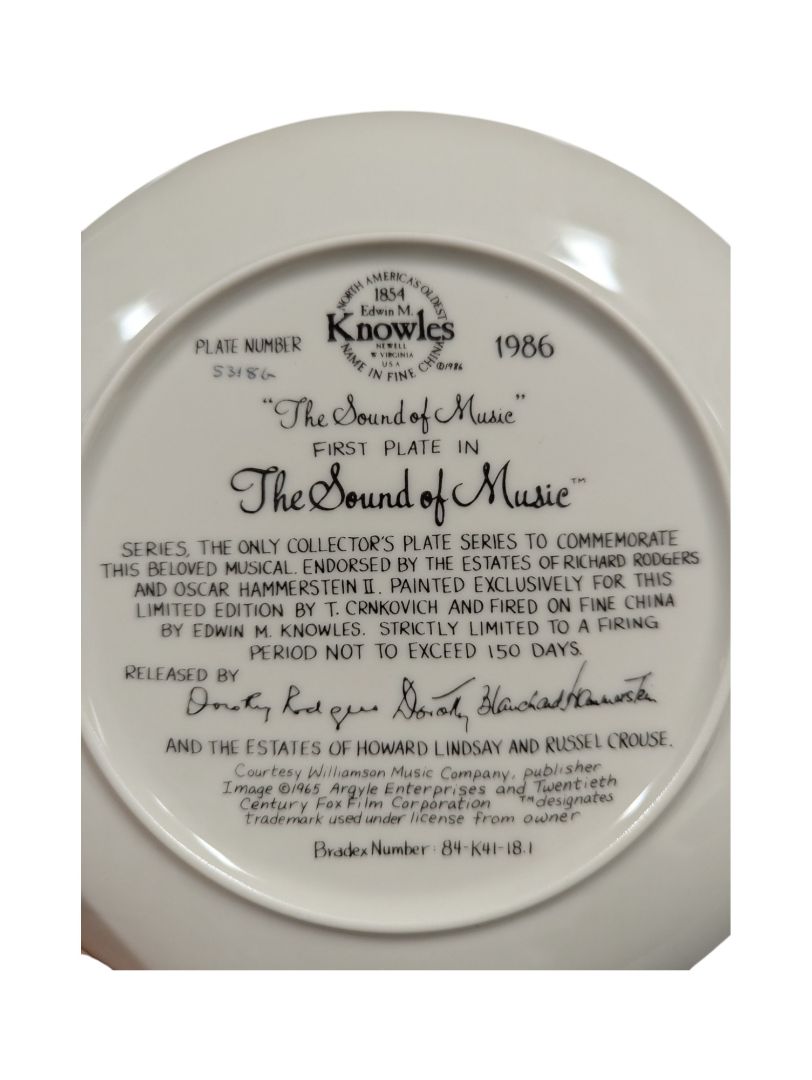 Collection of 8 The Sound of Music Plates