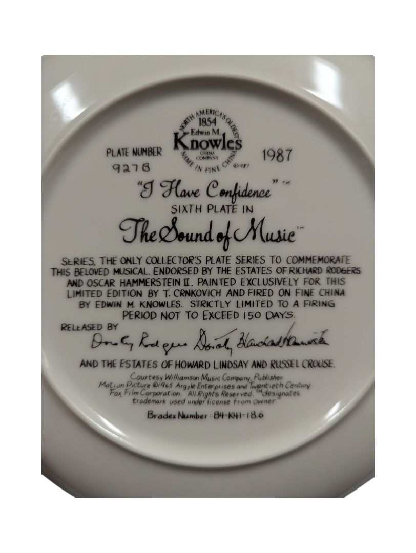 Collection of 8 The Sound of Music Plates