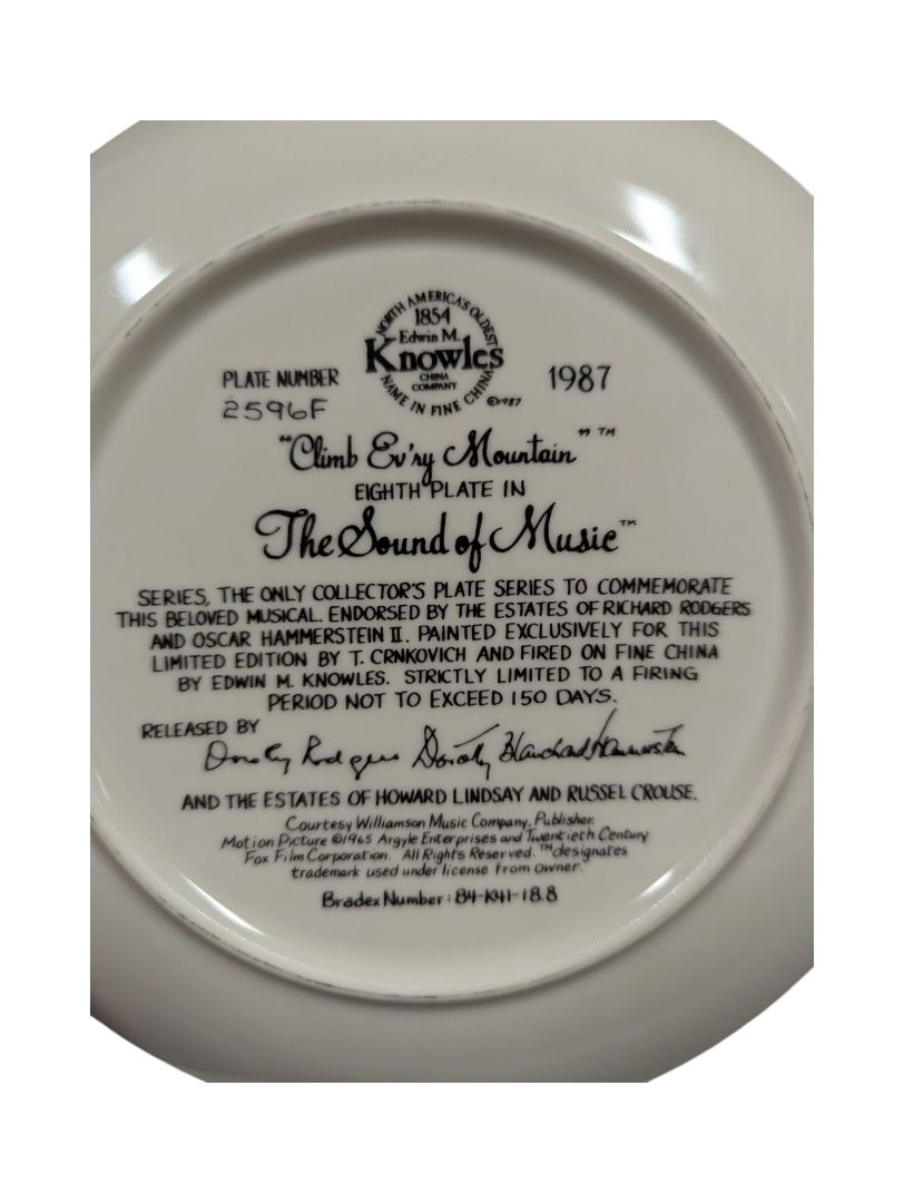 Collection of 8 The Sound of Music Plates