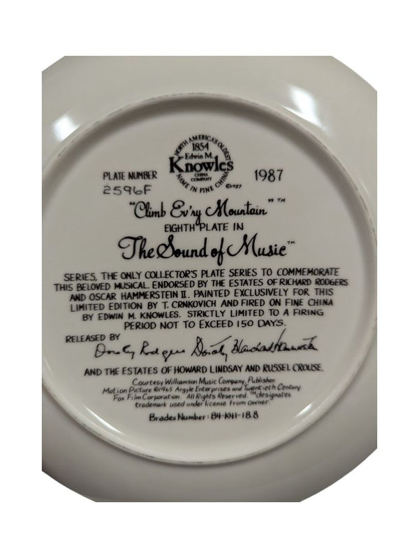 Collection of 8 The Sound of Music Plates