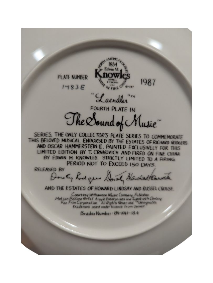 Collection of 8 The Sound of Music Plates