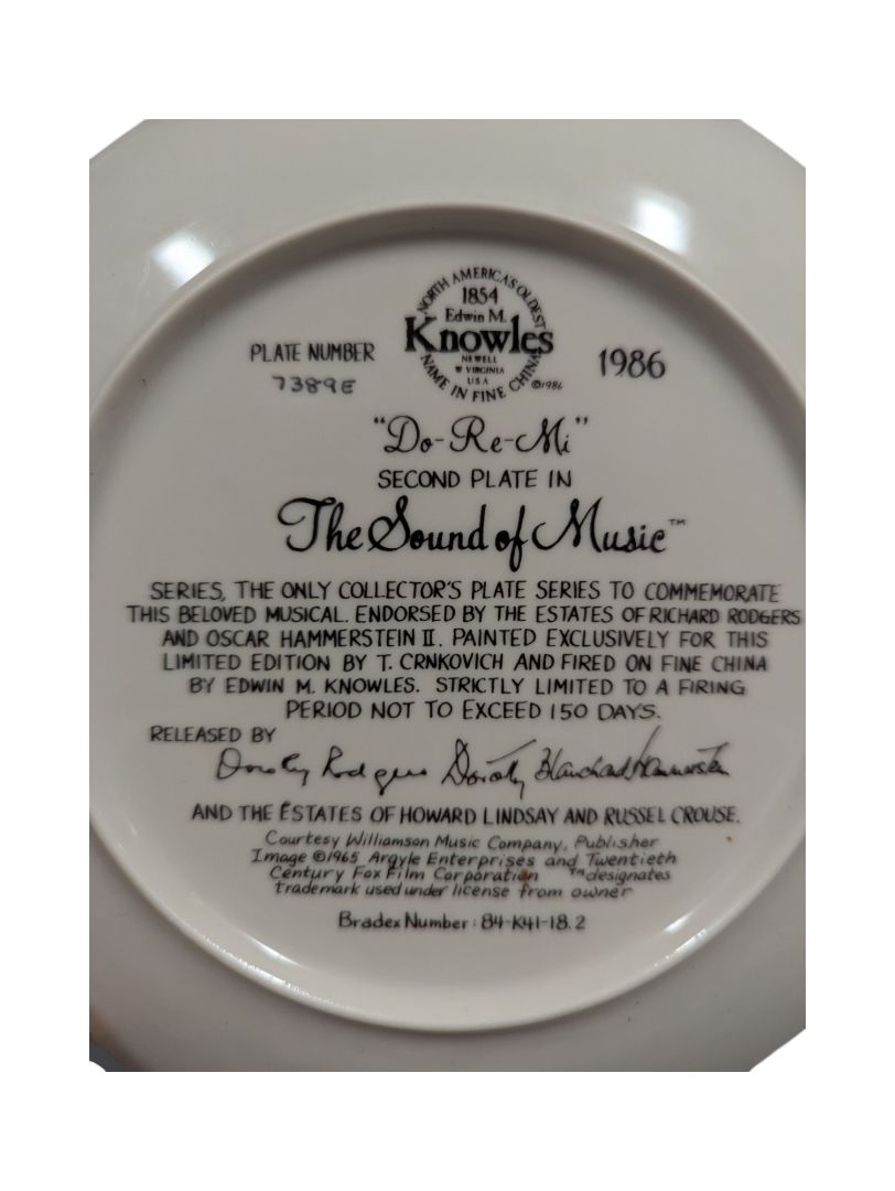 Collection of 8 The Sound of Music Plates