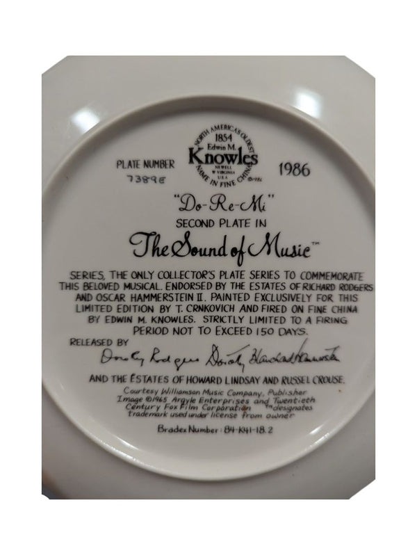 Collection of 8 The Sound of Music Plates