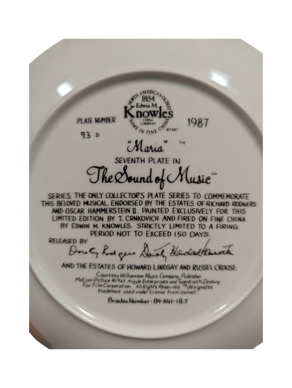 Collection of 8 The Sound of Music Plates