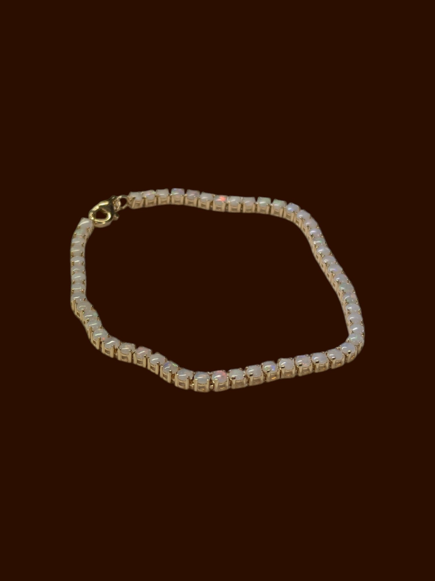 Effy 14K Yellow Gold Opal Bracelet w/ COA, Insurance Appraisal