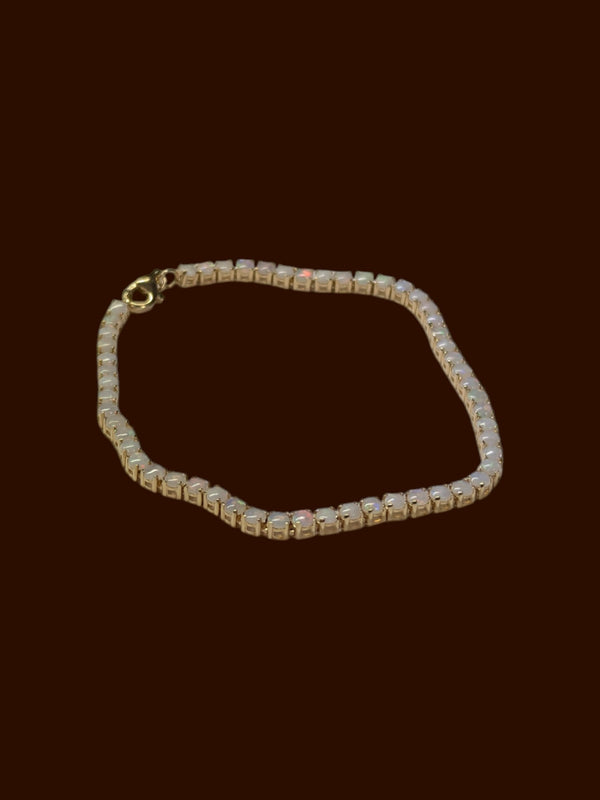 Effy 14K Yellow Gold Opal Bracelet w/ COA, Insurance Appraisal
