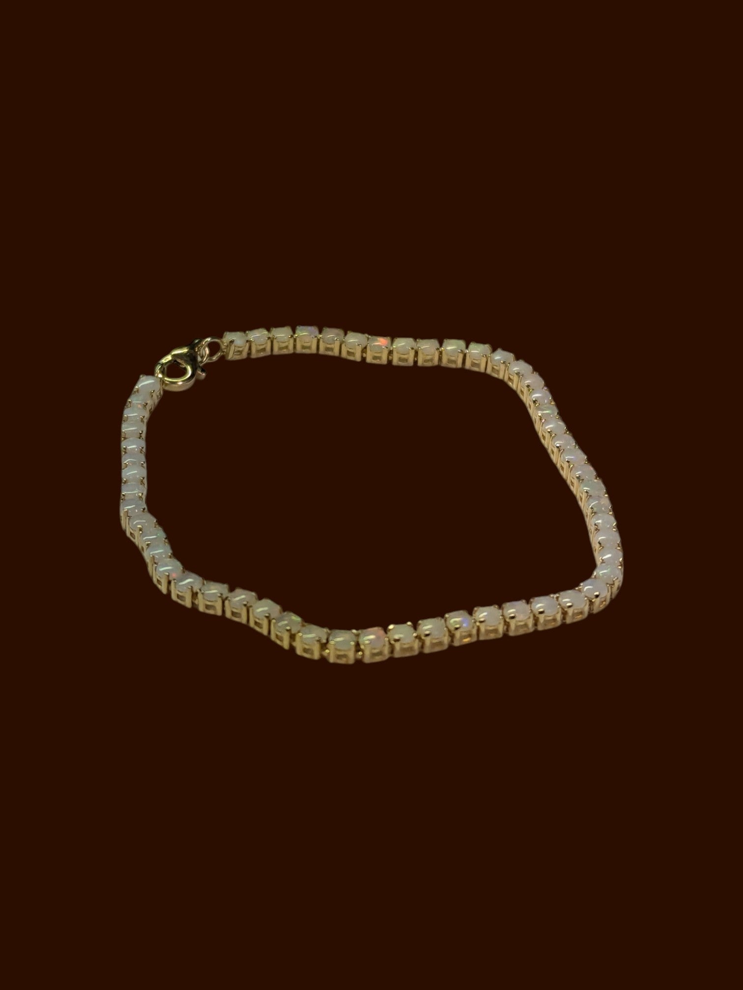 Effy 14K Yellow Gold Opal Bracelet w/ COA, Insurance Appraisal