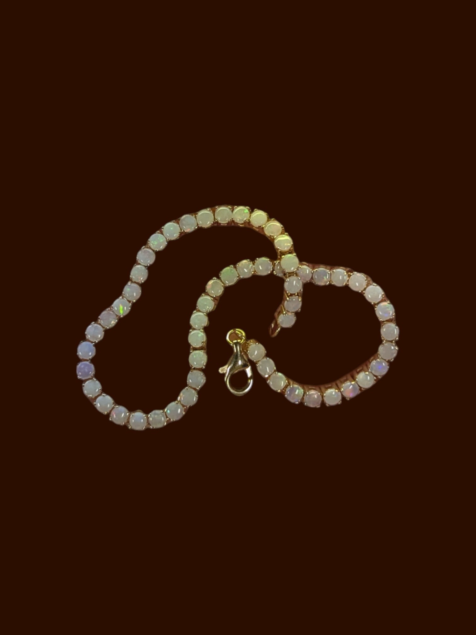 Effy 14K Yellow Gold Opal Bracelet w/ COA, Insurance Appraisal