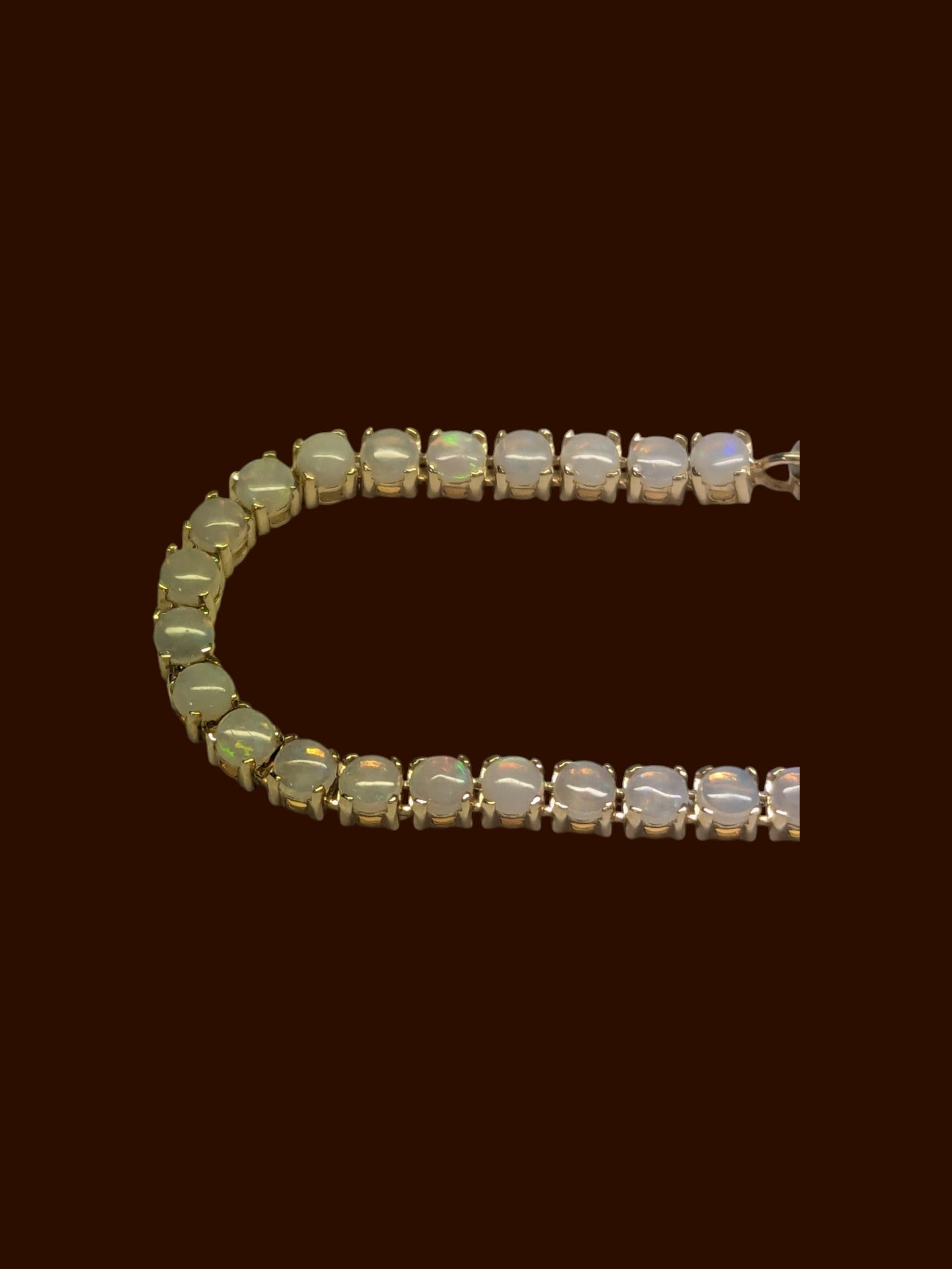 Effy 14K Yellow Gold Opal Bracelet w/ COA, Insurance Appraisal