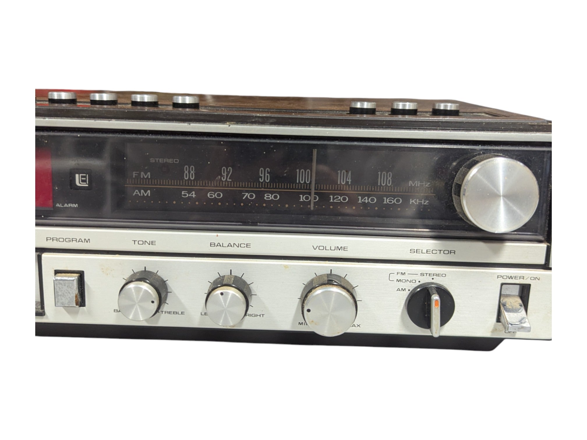 Working JC Penney 8-Track Stereo Clock AM/FM Radio w/ 3 boxes of 8-Track Tapes