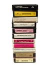 Working JC Penney 8-Track Stereo Clock AM/FM Radio w/ 3 boxes of 8-Track Tapes