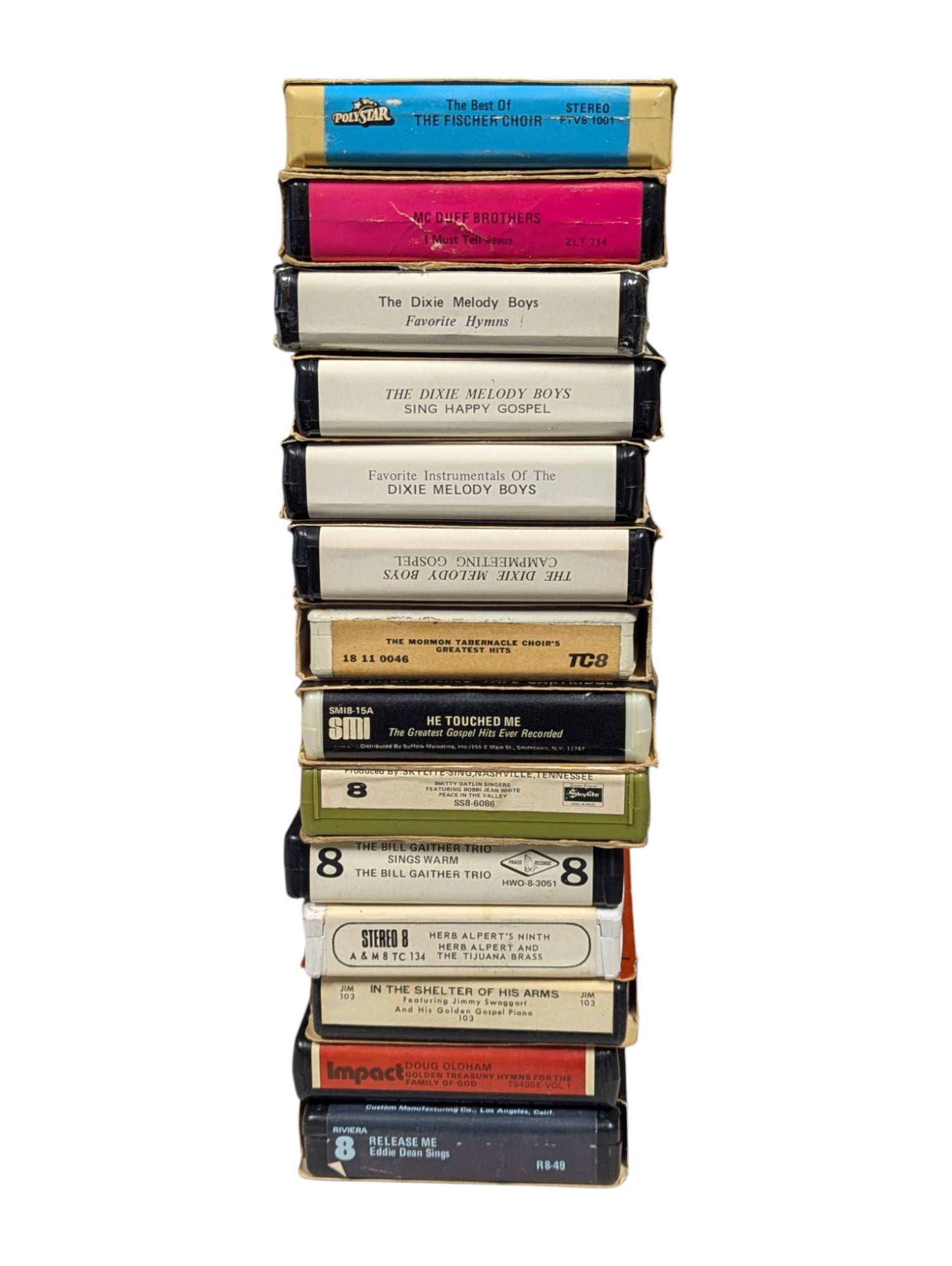Working JC Penney 8-Track Stereo Clock AM/FM Radio w/ 3 boxes of 8-Track Tapes