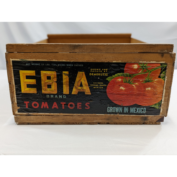 Wooden EBIA Antique Tomato Crate Furniture & Home Decor KW Consignment Inc. 73.69