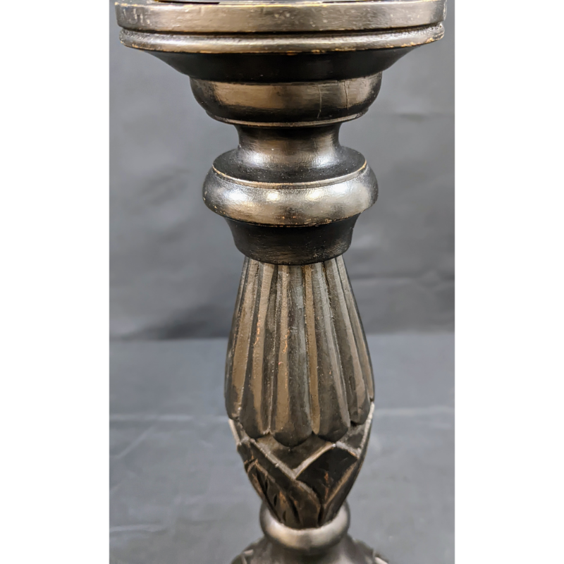 Set of 2 Wooden Candle Holders Furniture & Home Decor KW Consignment Inc. 90.00