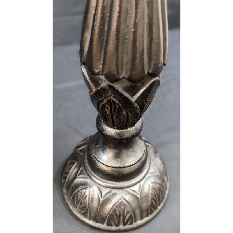 Set of 2 Wooden Candle Holders Furniture & Home Decor KW Consignment Inc. 90.00