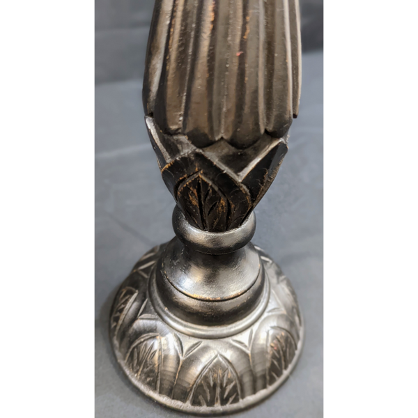 Set of 2 Wooden Candle Holders Furniture & Home Decor KW Consignment Inc. 90.00