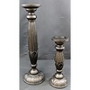 Set of 2 Wooden Candle Holders Furniture & Home Decor KW Consignment Inc. 90.00