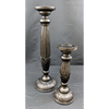 Set of 2 Wooden Candle Holders Furniture & Home Decor KW Consignment Inc. 90.00