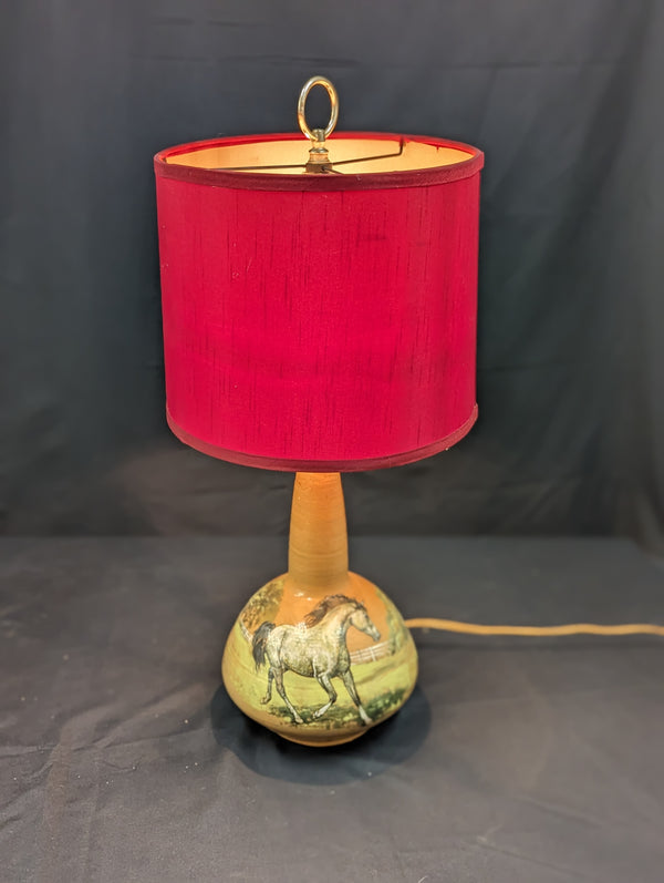 Custom Hand Painted Horse Lamp Furniture & Home Decor KW Consignment Inc. 120.00