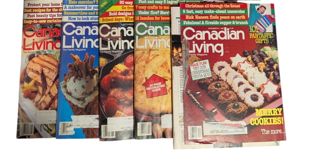 Collection of 11 Canadian Living Magazines – 1986