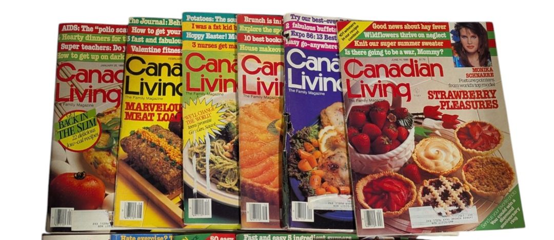 Collection of 11 Canadian Living Magazines – 1986