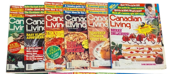 Collection of 12 Vintage Canadian Living Magazines – 1985