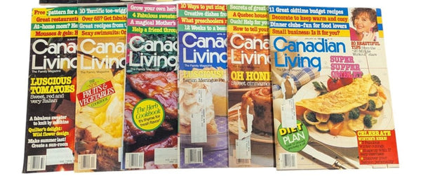 Collection of 12 Vintage Canadian Living Magazines – 1985