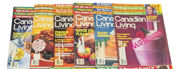Collection of 12 Vintage Canadian Living Magazines – 1984