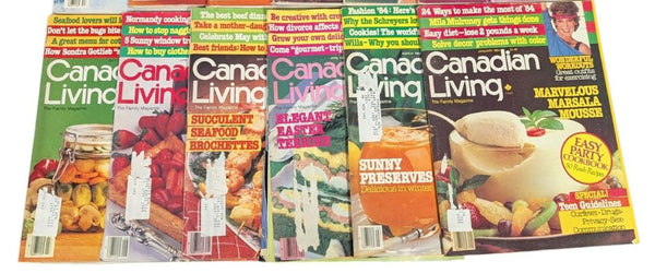 Collection of 12 Vintage Canadian Living Magazines – 1984