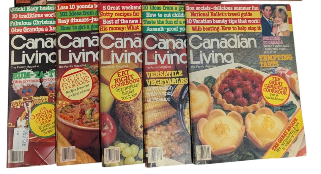 Collection of 10 Vintage Canadian Living Magazines – 1983