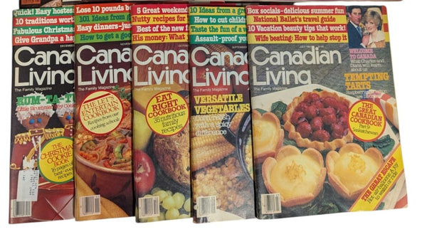 Collection of 10 Vintage Canadian Living Magazines – 1983