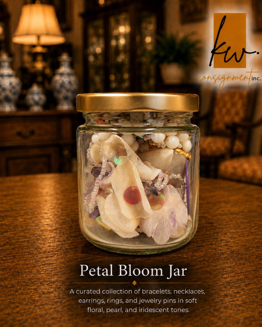 Petal Bloom Jar Curated Mixed Costume Jewelry Collection